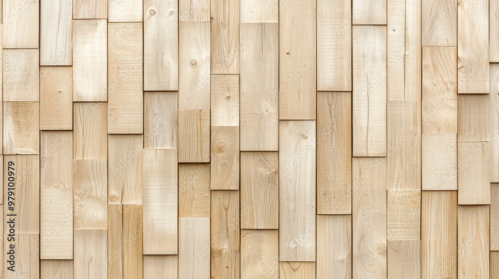 Fototapeta premium Light Wood Panel Texture Background Rustic Natural Wood Wall Pattern