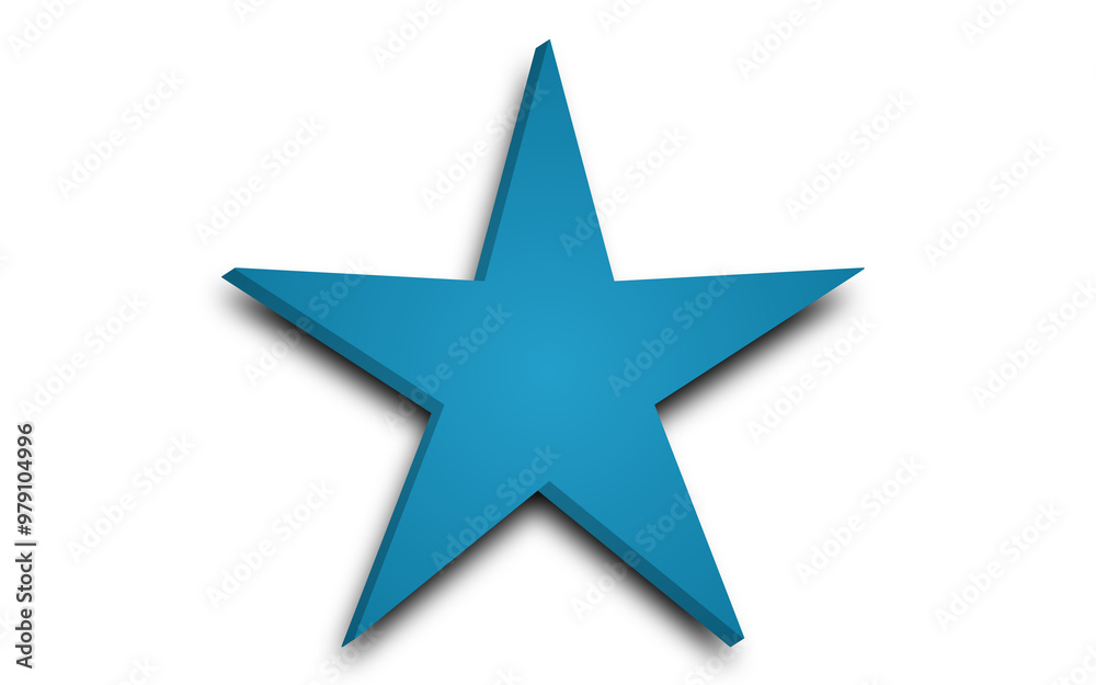3d star with cresent on white background with shadow. Cute realistic cartoon 3d render of sparkling star Illustration for rating concept, nursery decor, game, app, sticker 3d star with cresent on white background with shadow. Cute realistic cartoon 3d render of sparkling star Illustration for rating concept, nursery decor, game, app, sticker