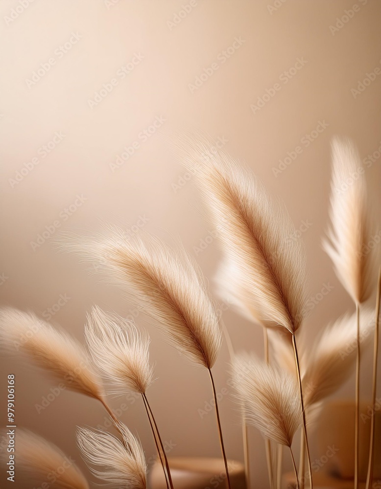 Warm beige plain background with gentle depth of field for a cozy look Warm beige plain background with gentle depth of field for a cozy look