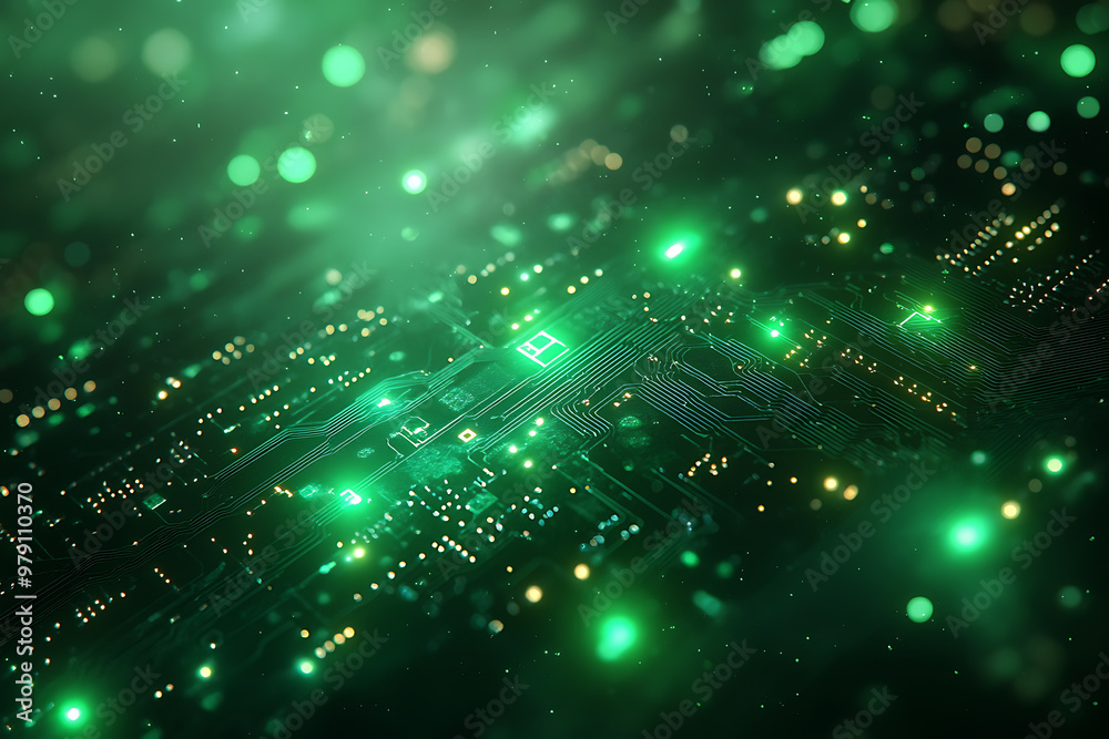 Abstract representation of a circuit board with glowing neon lines and geometric patterns against a dark background. The image evokes a high-tech, futuristic feel with ample copy space
Abstract representation of a circuit board with glowing neon lines and geometric patterns against a dark background. The image evokes a high-tech, futuristic feel with ample copy space