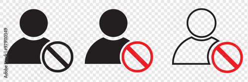 blocked icon vector on white background, blocked trendy filled icon. EPS 10.