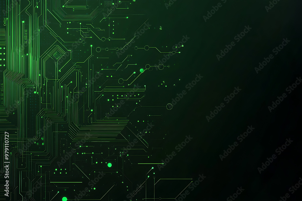 Abstract representation of a circuit board with glowing neon lines and geometric patterns against a dark background. The image evokes a high-tech, futuristic feel with ample copy space
Abstract representation of a circuit board with glowing neon lines and geometric patterns against a dark background. The image evokes a high-tech, futuristic feel with ample copy space