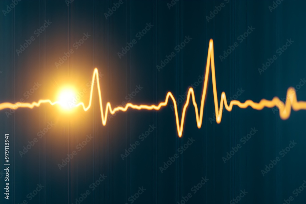 Dawn of Health - Heart Monitor Line Symbolizing Life and Care Dawn of Health - Heart Monitor Line Symbolizing Life and Care