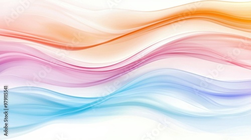 Abstract Colorful Waves Background