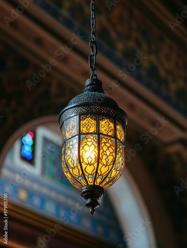 Light fixture in a building