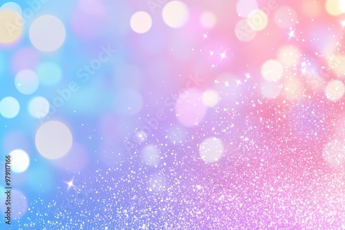 Vibrant gradient-colored pastel rainbow glitter background design.