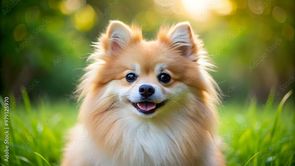 Pomeranian dog with fluffy coat and bright eyes playing outdoors, Pomeranian, dog, outdoor, cute, fluffy, pet, animal, small Pomeranian dog with fluffy coat and bright eyes playing outdoors, Pomeranian, dog, outdoor, cute, fluffy, pet, animal, small