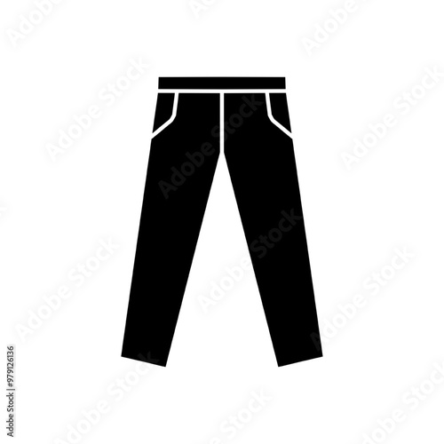 Pants icon, vector illustration. Flat design style. vector pants icon illustration isolated on white background, pants icon. pants icons graphic design vector symbols.
