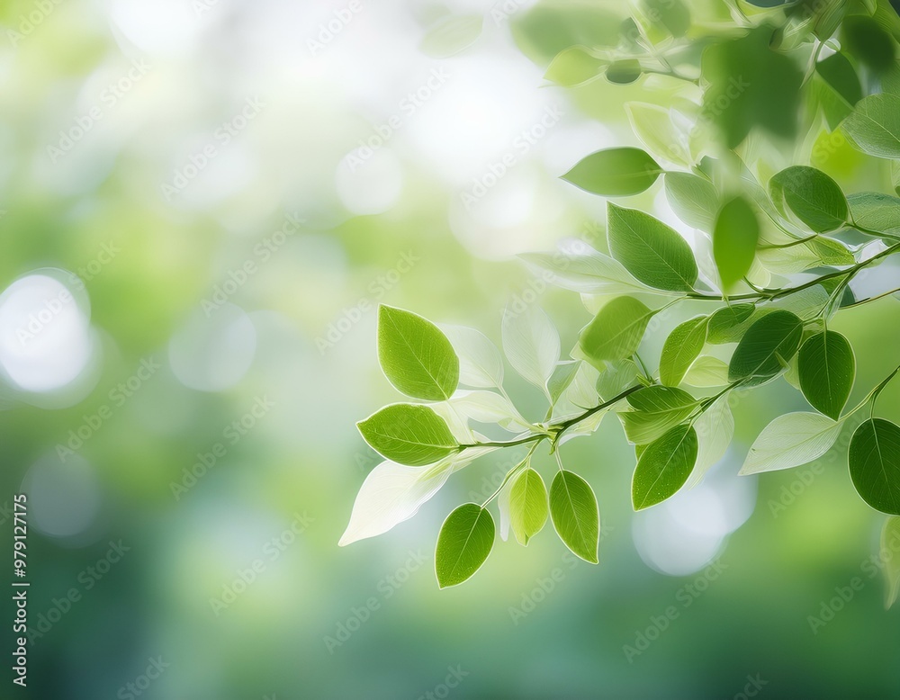 Defocused leaves and branches creating a soft, abstract pattern in light green and white tones
Defocused leaves and branches creating a soft, abstract pattern in light green and white tones