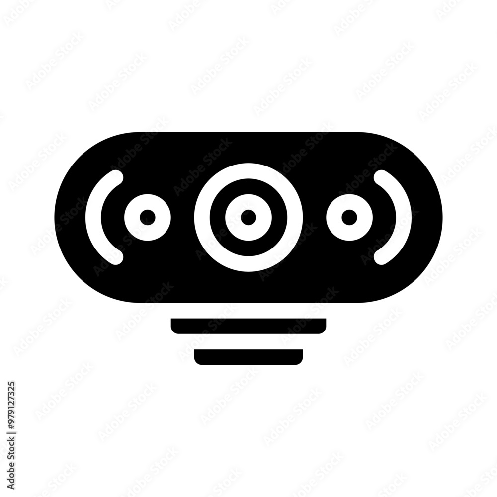 gaming webcam glyph icon gaming webcam glyph icon