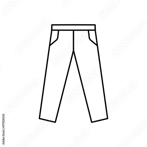 Pants icon, vector illustration. Flat design style. vector pants icon illustration isolated on white background, pants icon. pants icons graphic design vector symbols.