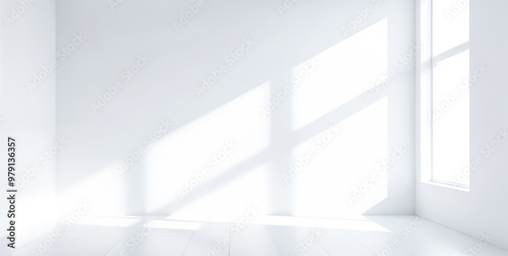 Sunlight Streaming Through Window, Casting Shadows on White Wall. Minimalist Interior, Home Decor, Peaceful Ambiance Concept. Cozy Minimalism
Sunlight Streaming Through Window, Casting Shadows on White Wall. Minimalist Interior, Home Decor, Peaceful Ambiance Concept. Cozy Minimalism