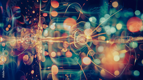 abstract background, futuristic illustration, AI generated