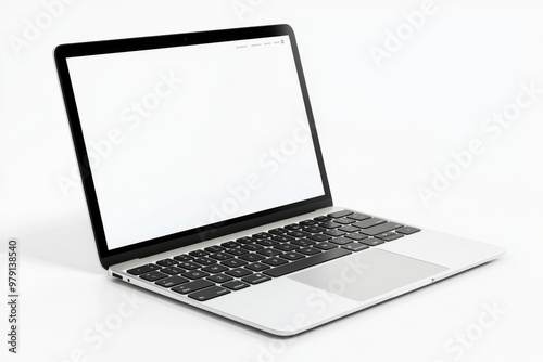 Laptop Mockup on Isolated white background created with Generative AI