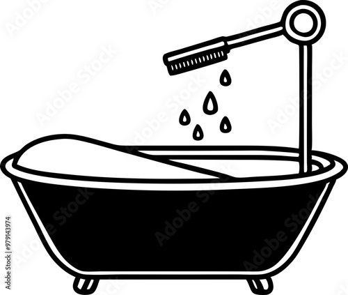 bathtub svg icon