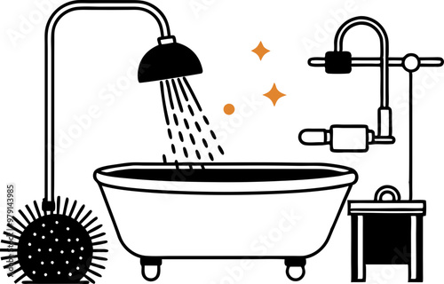 bathtub svg icon