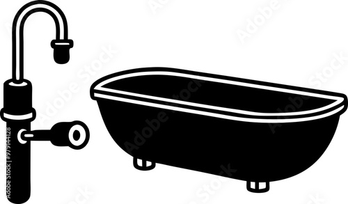 bathtub svg icon