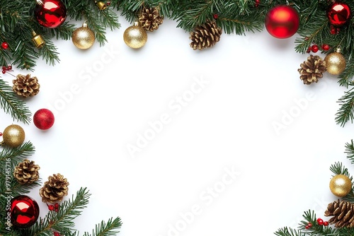 isolated empty christmas background for text .generative ai