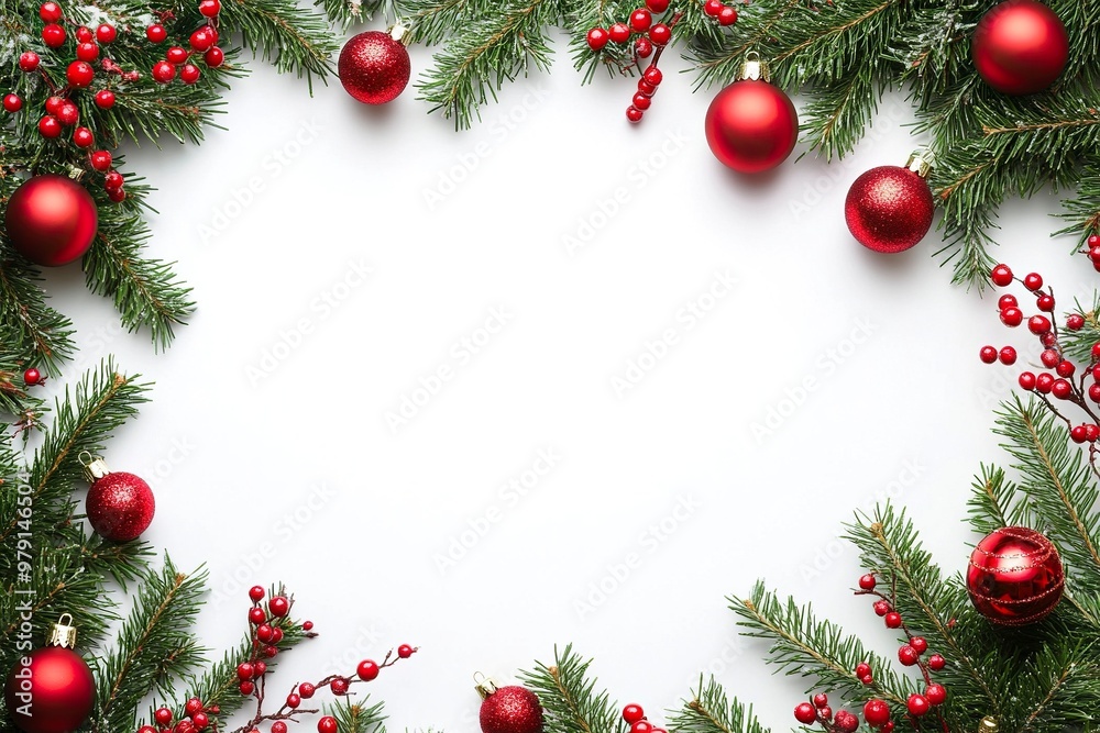 isolated empty christmas background for text .generative ai isolated empty christmas background for text .generative ai