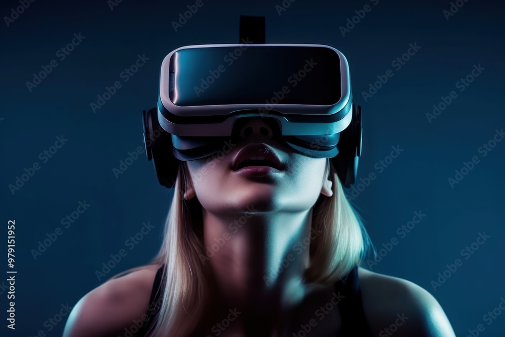 Virtual Reality Glasses portrait glasses adult. Virtual Reality Glasses portrait glasses adult.