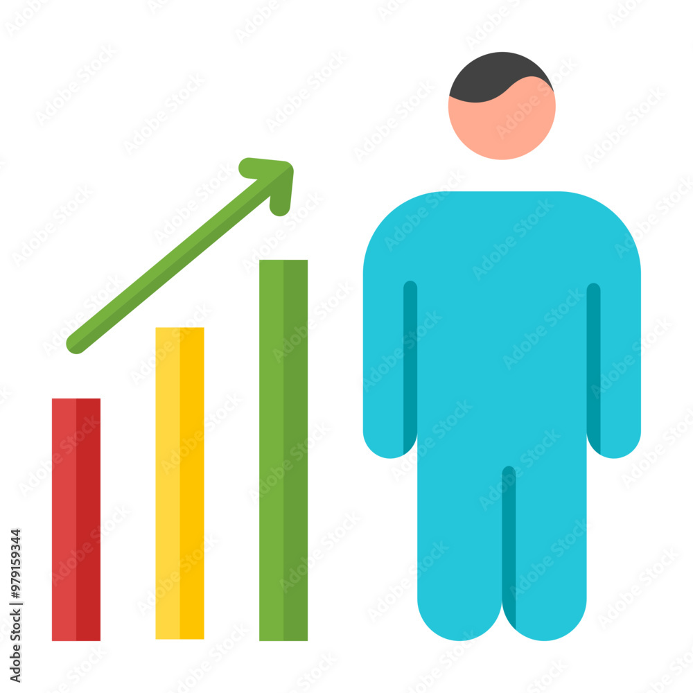 Career Promotion Vector Flat Icon Design Career Promotion Vector Flat Icon Design