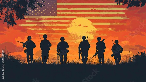 Vietnam War Veterans Day background vector illustration .generative ai