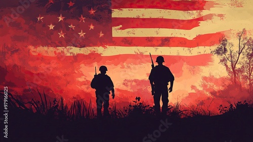 Vietnam War Veterans Day background vector illustration .generative ai