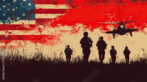 Vietnam War Veterans Day background vector illustration .generative ai
