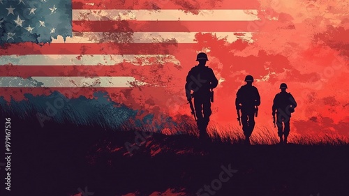 Vietnam War Veterans Day background vector illustration .generative ai