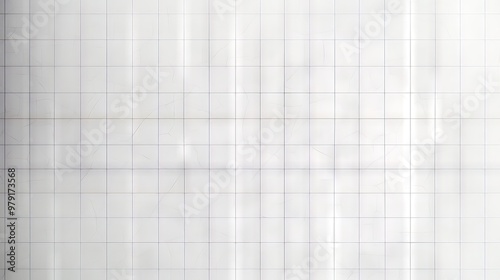 Wallpaper Mural Subtle white tile grid pattern with gentle light gradient Torontodigital.ca