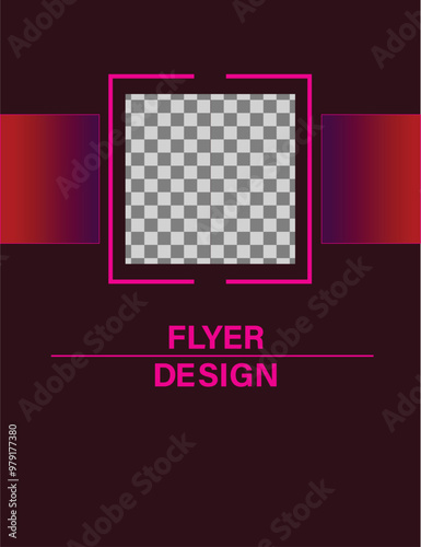 Poster cover book design template with space for photo background, Use for annual report, proposal, portfolio, brochure, flyer, leaflet, catalog, magazine, booklet, Vector template in A4 layout.