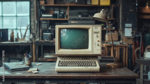 old school computer terminal