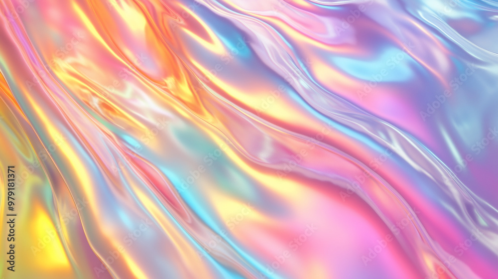 Pastel Iridescent Fabric Folds Pastel Iridescent Fabric Folds