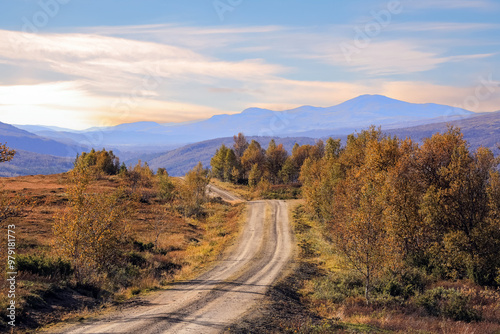 Fall in the Forollhogna National Park, Norway