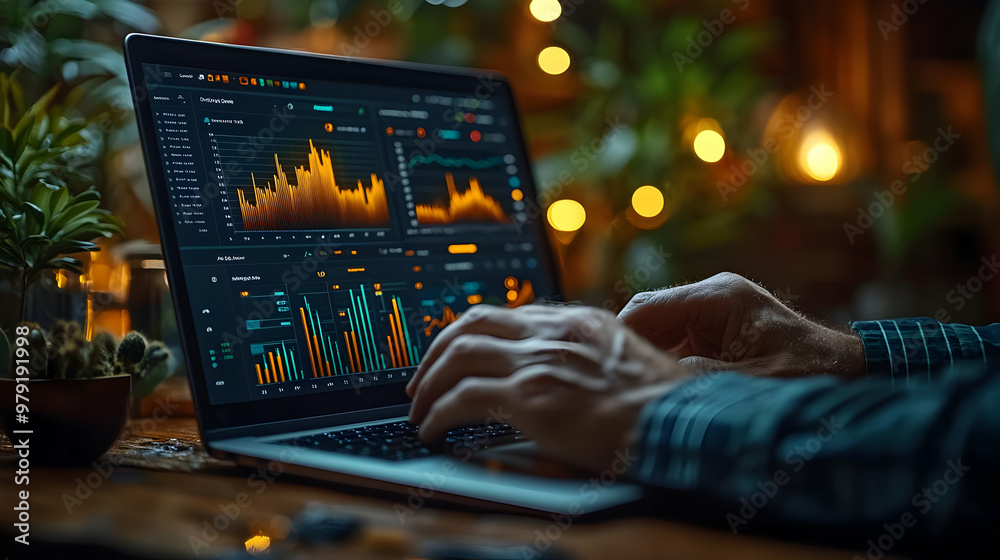 Stock Market Analysis Photo - Man Analyzing Financial Data on Laptop Stock Market Analysis Photo - Man Analyzing Financial Data on Laptop