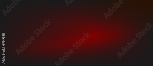 Abstract black background with red blurred gradient and copy space.