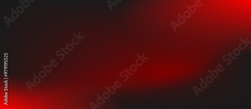 Abstract black background with red blurred gradient and copy space.