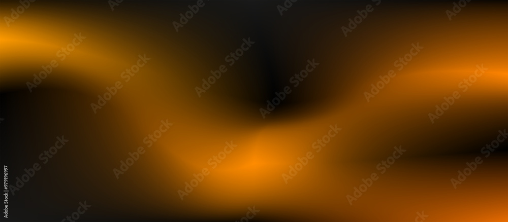 Abstract black background with orange blurred gradient and copy space. Abstract black background with orange blurred gradient and copy space.