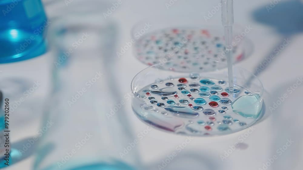 Scientist analyze biochemical sample in advanced scientific laboratory. Medical professional check chemical mix microbiological developmental of viral. Biotechnology research in science lab. cosmetic Scientist analyze biochemical sample in advanced scientific laboratory. Medical professional check chemical mix microbiological developmental of viral. Biotechnology research in science lab. cosmetic