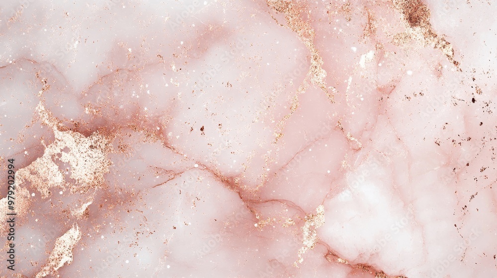 Fototapeta premium A soft pink marble texture with gold accents, ideal for backgrounds or design projects.
