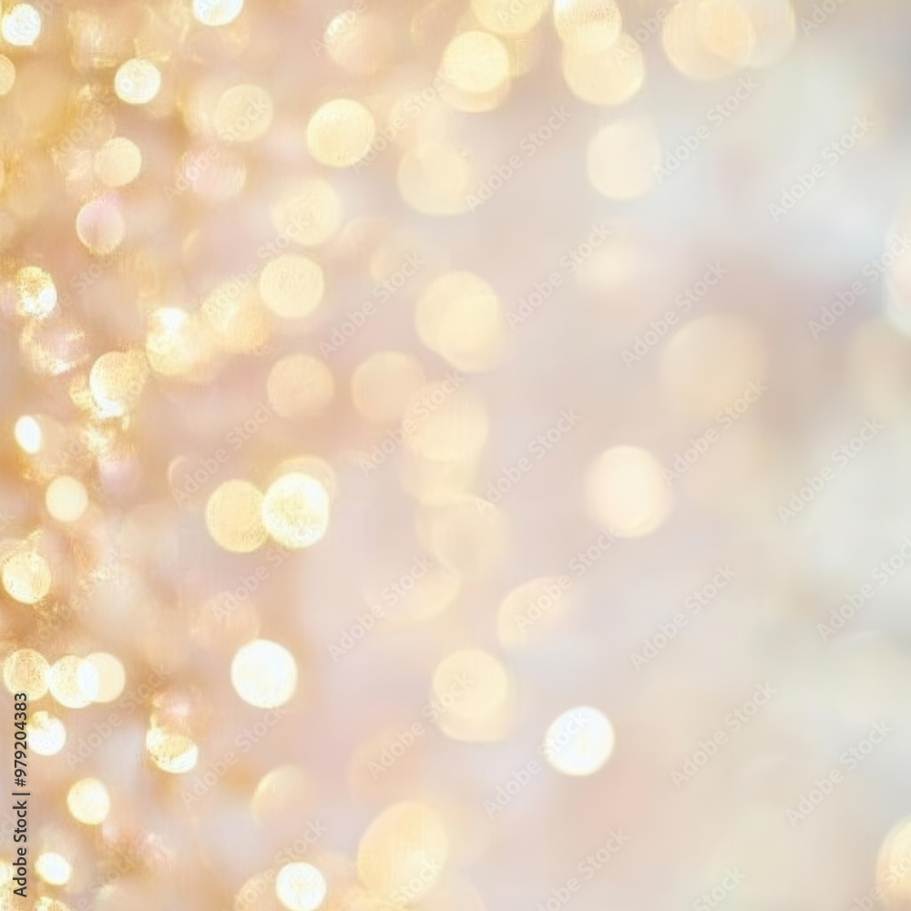 Abstract cream backdrop with blurry festival lights and bokeh in gold and soft pink tones Abstract cream backdrop with blurry festival lights and bokeh in gold and soft pink tones