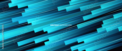 The abstract gradient blue background with sideways angled and overlapping rectangles creates a modern look. Suitable for business cards, web, brochures, banners and wallpapers.	