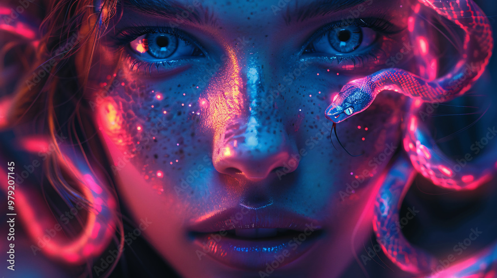 Neon Medusa: A Synthwave Icon Neon Medusa: A Synthwave Icon