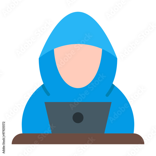 Hacker Vector Flat Icon Design