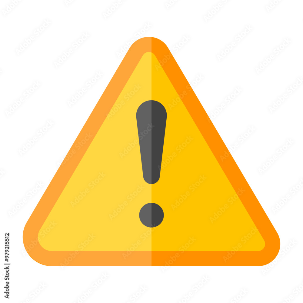 Warning Vector Flat Icon Design Warning Vector Flat Icon Design