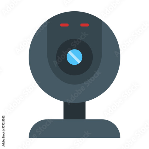 Webcam Vector Flat Icon Design