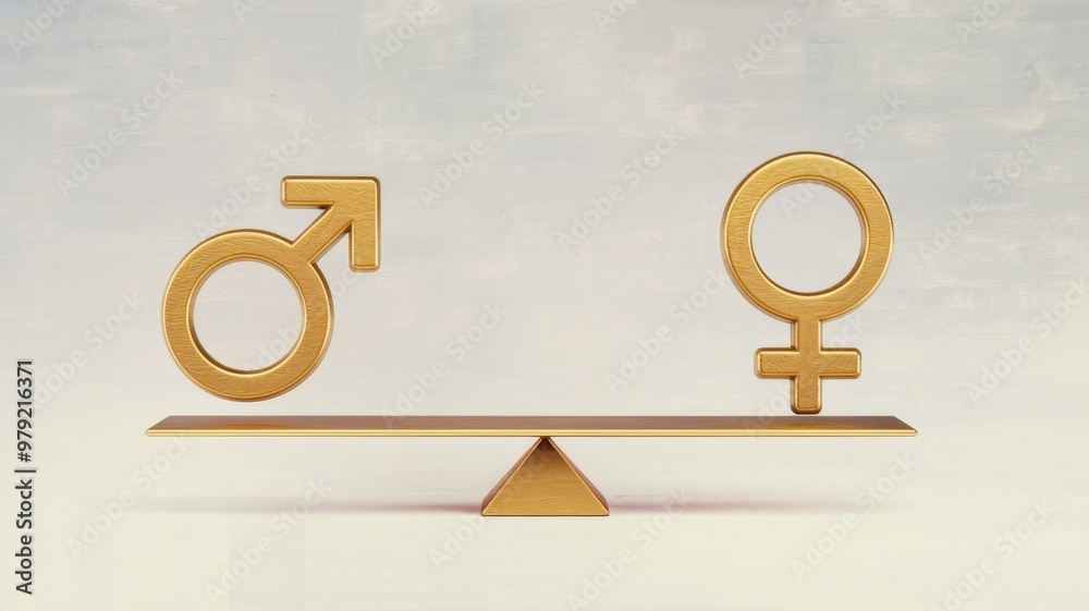 Gender Equality Concept on Balance Scale Gender Equality Concept on Balance Scale