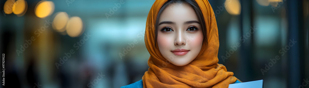 Portrait of a Young Muslim Woman Wearing Hijab Portrait of a Young Muslim Woman Wearing Hijab