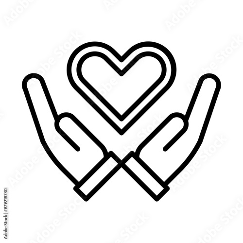 Pacifism line icon