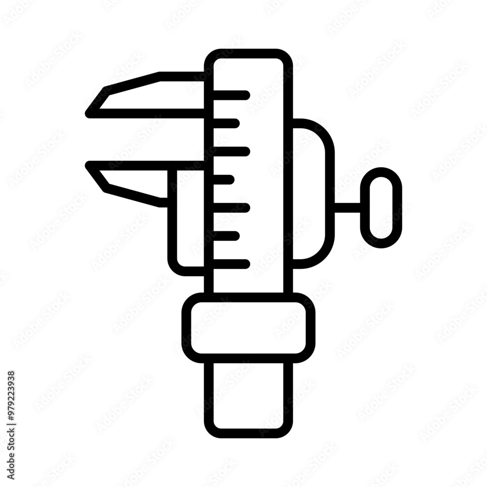 Caliper line icon Caliper line icon